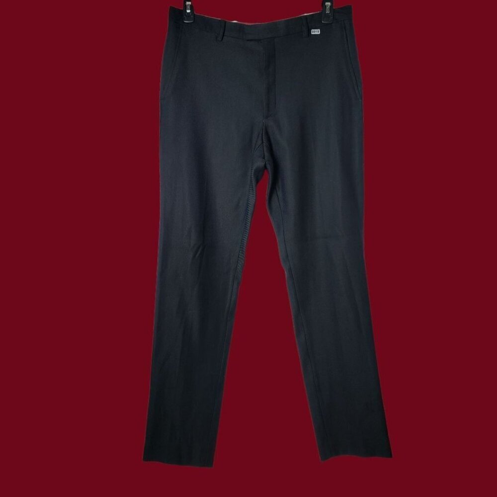 Salvatore Ferragamo Mens Wool Blend Trousers Made in Italy Midnight Blue  Size52